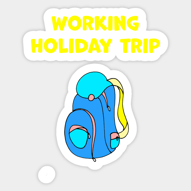 Work and Holiday Trip Sticker by Artstastic